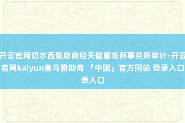 开云官网切尔西赞助商经天健管帐师事务所审计-开云官网kaiyun皇马赞助商 「中国」官方网站 登录入口